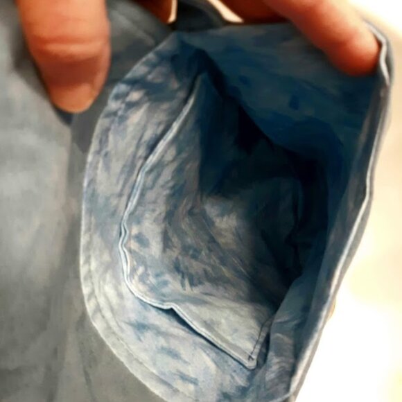 NEW Velvet texture Ruffled Crossbody Purse Shoulder bag FlipTop Blue Cute Girlie - Picture 9 of 9